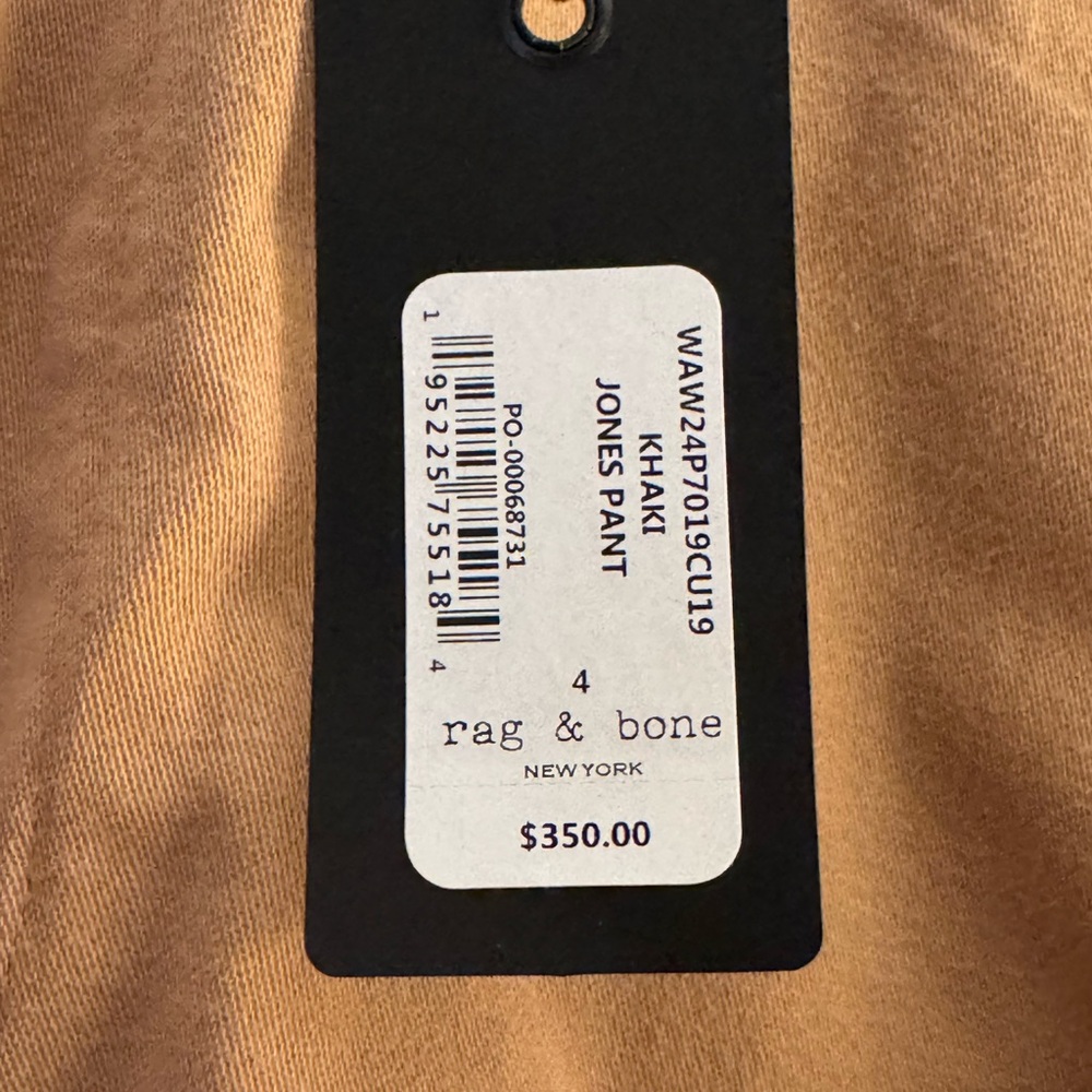 Rag & Bone Jones Pant – Size 4 – Khaki – NWT – $350 Retail - Picture 3 of 3